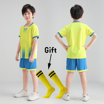 Hot μπλουζάκια ποδοσφαίρου για παιδιά και ενήλικες Δώρο Κάλτσες Αγόρια Κορίτσια Γυναικείες Πουκάμισα ποδοσφαίρου Σετ ανδρικών Παιδικές Στολές Ποδοσφαίρου Παιδικά κιτ ποδοσφαίρου
