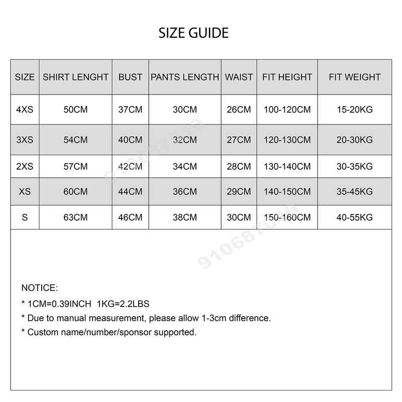 Futbola formas bērniem Zēniem Zēniem Meitenēm Bērniem Pielāgoti Sporta Treniņu komplekti Futbola Apģērbi Treniņtērps ar īsām piedurknēm Džērsija šorti