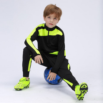 Προσαρμοσμένη αθλητική φόρμα ποδοσφαίρου Προπόνηση για αγόρια τζόκινγκ Κοστούμια χονδρικής προπόνησης αθλητική φόρμα Football Club Σετ χειμωνιάτικα παιδικά μπουφάν