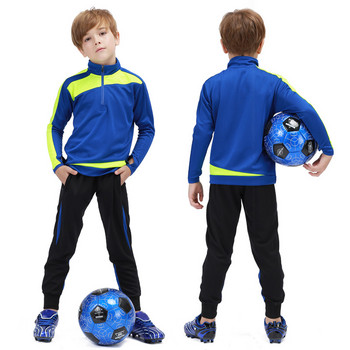 Προσαρμοσμένη αθλητική φόρμα ποδοσφαίρου Προπόνηση για αγόρια τζόκινγκ Κοστούμια χονδρικής προπόνησης αθλητική φόρμα Football Club Σετ χειμωνιάτικα παιδικά μπουφάν
