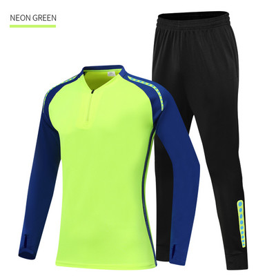 Pielāgotu futbola treniņtērpu treniņu zēnu skriešanas tērpu vairumtirdzniecība treniņu treniņtērpu futbola klubu treniņtērpu komplekti bērnu ziemas jakas