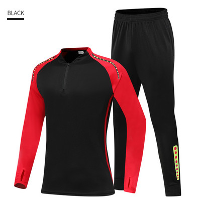 Pielāgotu futbola treniņtērpu treniņu zēnu skriešanas tērpu vairumtirdzniecība treniņu treniņtērpu futbola klubu treniņtērpu komplekti bērnu ziemas jakas