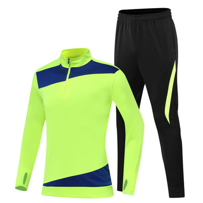Pielāgotu futbola treniņtērpu treniņu zēnu skriešanas tērpu vairumtirdzniecība treniņu treniņtērpu futbola klubu treniņtērpu komplekti bērnu ziemas jakas