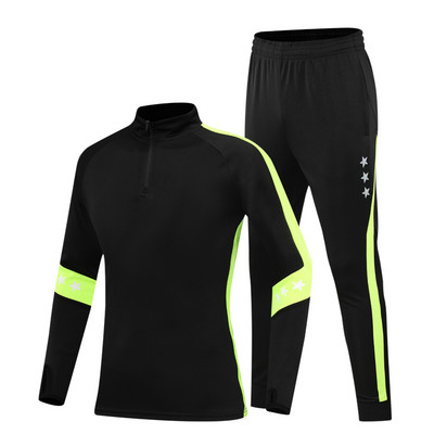 Pielāgotu futbola treniņtērpu treniņu zēnu skriešanas tērpu vairumtirdzniecība treniņu treniņtērpu futbola klubu treniņtērpu komplekti bērnu ziemas jakas