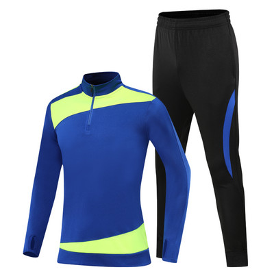 Pielāgotu futbola treniņtērpu treniņu zēnu skriešanas tērpu vairumtirdzniecība treniņu treniņtērpu futbola klubu treniņtērpu komplekti bērnu ziemas jakas
