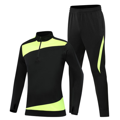 Pielāgotu futbola treniņtērpu treniņu zēnu skriešanas tērpu vairumtirdzniecība treniņu treniņtērpu futbola klubu treniņtērpu komplekti bērnu ziemas jakas