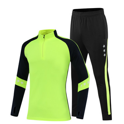 Pielāgotu futbola treniņtērpu treniņu zēnu skriešanas tērpu vairumtirdzniecība treniņu treniņtērpu futbola klubu treniņtērpu komplekti bērnu ziemas jakas