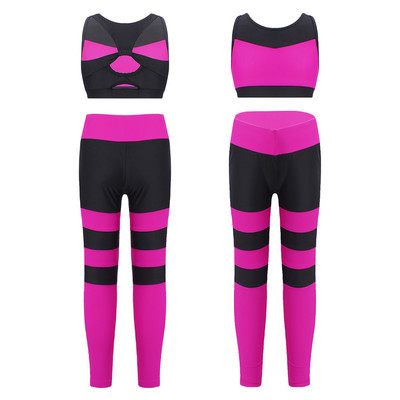 Jogas komplekts bērniem, meiteņu sporta kostīms, balets