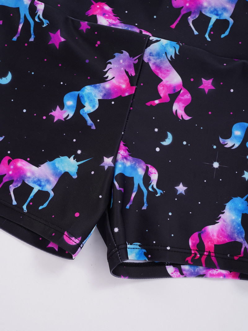 Bērnu meiteņu 3 gab. Bezpiedurkņu siksniņa mugurā purpursarkana sporta veste ar apdrukātiem šortiem un galvas saiti treniņtērps Aktīvie apģērbi sporta zālei