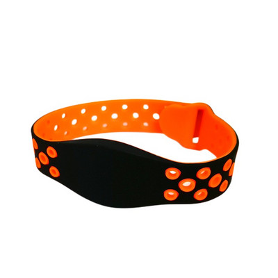 1Gb Skaists 13,56MHz IC S50 ūdensizturīgs silikona pulkstenis, tikai lasāms Keyfob NFC rokas siksniņa RFID tag aproce