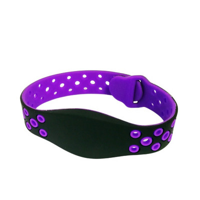 1Gb Skaists 13,56MHz IC S50 ūdensizturīgs silikona pulkstenis, tikai lasāms Keyfob NFC rokas siksniņa RFID tag aproce