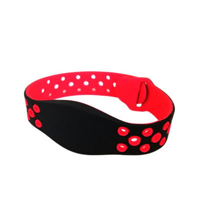 1Gb Skaists 13,56MHz IC S50 ūdensizturīgs silikona pulkstenis, tikai lasāms Keyfob NFC rokas siksniņa RFID tag aproce