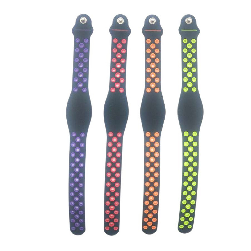 1Gb Skaists 13,56MHz IC S50 ūdensizturīgs silikona pulkstenis, tikai lasāms Keyfob NFC rokas siksniņa RFID tag aproce