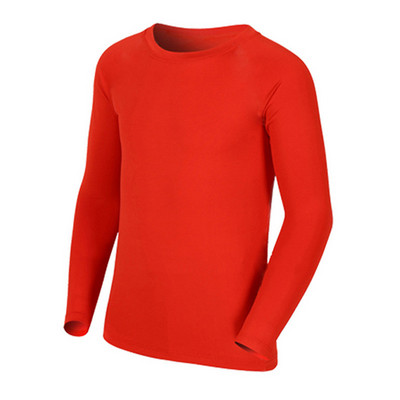 Bērnu kompresijas garais T krekls Pamata sauļošanās aizsargkrēms Tight Top Fitness Sports Riteņbraukšana Basketbols Futbols Elastīgi pieguļoši ātri sporta apģērbi