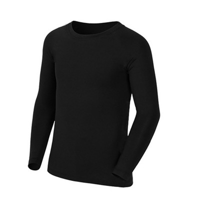 Bērnu kompresijas garais T krekls Pamata sauļošanās aizsargkrēms Tight Top Fitness Sports Riteņbraukšana Basketbols Futbols Elastīgi pieguļoši ātri sporta apģērbi