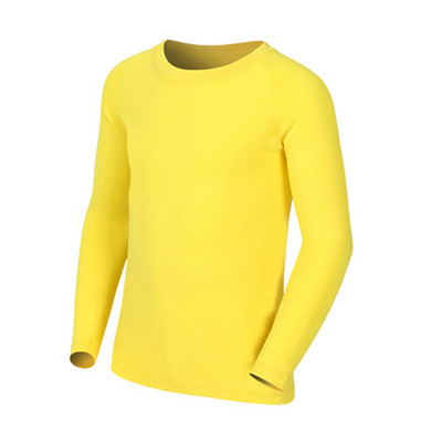 Bērnu kompresijas garais T krekls Pamata sauļošanās aizsargkrēms Tight Top Fitness Sports Riteņbraukšana Basketbols Futbols Elastīgi pieguļoši ātri sporta apģērbi