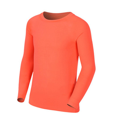 Bērnu kompresijas garais T krekls Pamata sauļošanās aizsargkrēms Tight Top Fitness Sports Riteņbraukšana Basketbols Futbols Elastīgi pieguļoši ātri sporta apģērbi