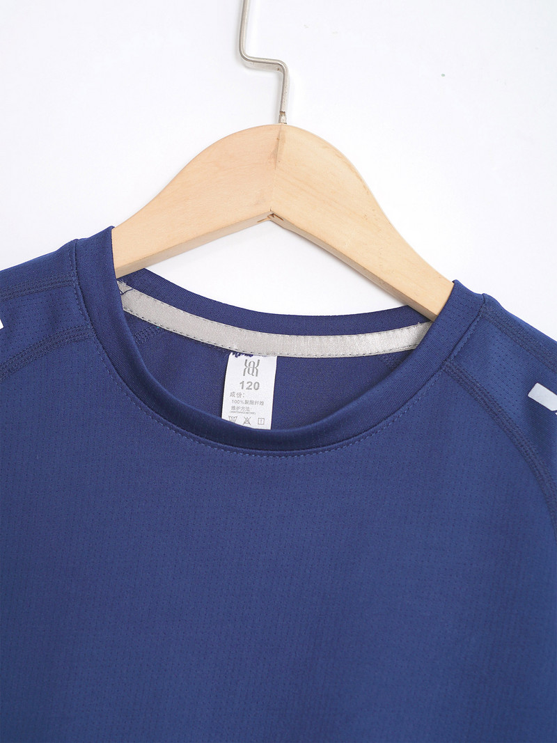 Bērnu zēnu modes teniss Raglan piedurkņu T-krekls ikdienas sporta krekls ar apaļu kakla izgriezumu treniņam Skriešanas futbols Basketbols