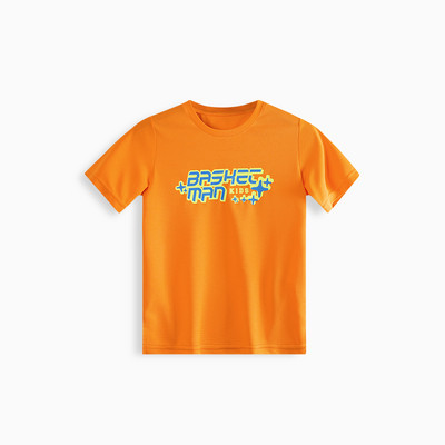 T-krekli bērniem Zēniem ar apaļu kaklu, īsām piedurknēm, uzdrukāti burti, ātri nožūst skriešana basketbols treniņš sporta apģērbs bērniem