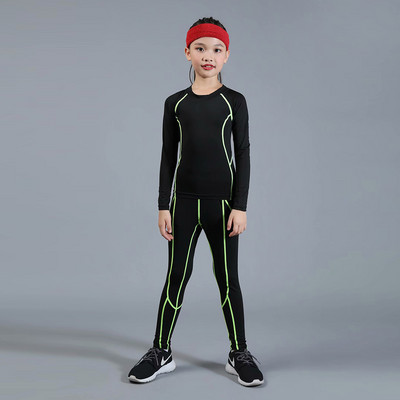 Bērnu sporta komplekti Zēniem Bērnu sporta tērpi Basketbols Futbols Treniņtērps bērniem Meitenes Ātri nožūst Izsitumu aizsargs bērniem