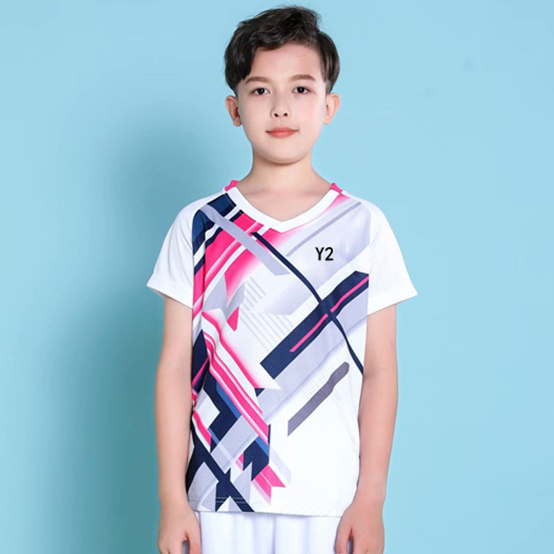 PINGPONG Laste lühikeste varrukatega särgid Sport Fitness T-särgid Kiiresti kuivavad hingavad poisid Tüdrukud Lauatennise särgid Top ユニフォーム