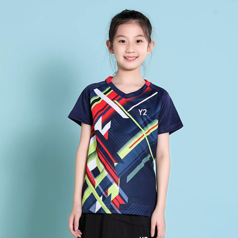 PINGPONG Laste lühikeste varrukatega särgid Sport Fitness T-särgid Kiiresti kuivavad hingavad poisid Tüdrukud Lauatennise särgid Top ユニフォーム