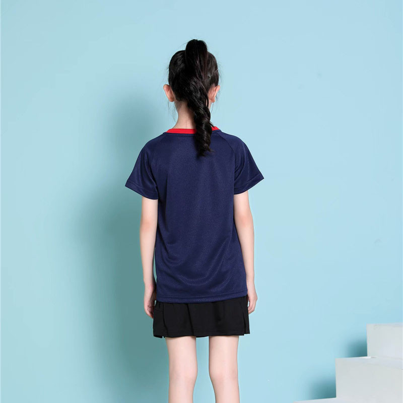 PINGPONG Laste lühikeste varrukatega särgid Sport Fitness T-särgid Kiiresti kuivavad hingavad poisid Tüdrukud Lauatennise särgid Top ユニフォーム