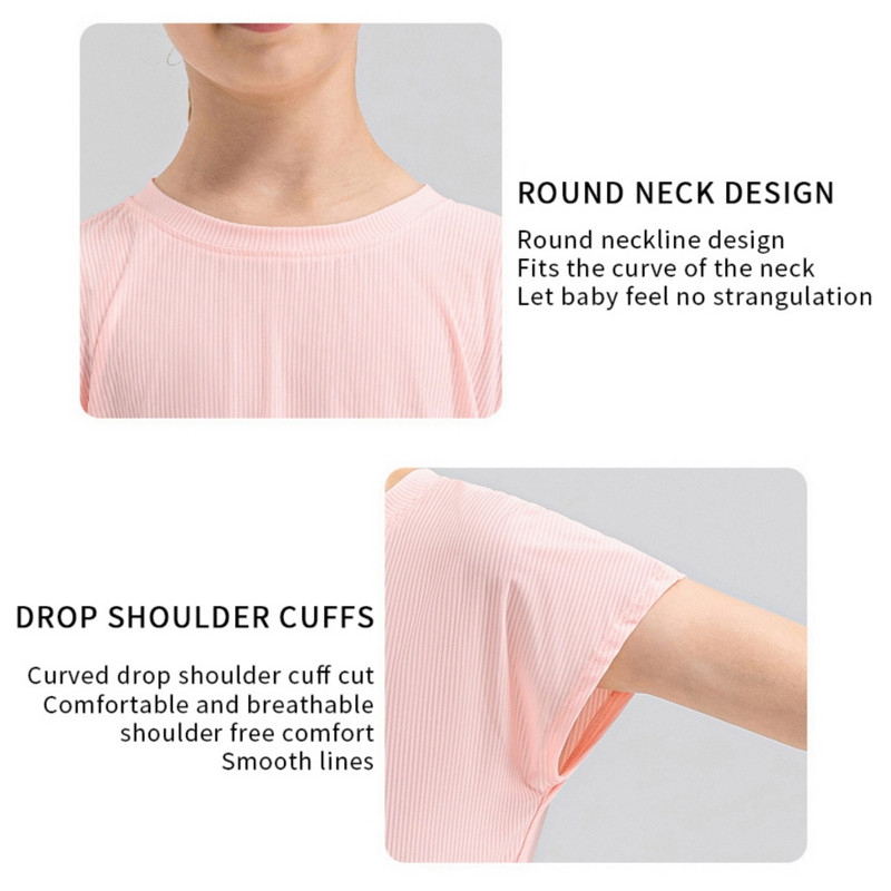 Trendovske majice za performanse Dry Fit Apparel Tehničke majice kratkih rukava Sportska majica za djevojčice Quickdry Sportska aktivna odjeća za djecu i tinejdžere