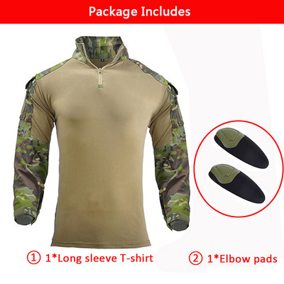 G3 armijas kaujas krekli Armijas taktiskais militārais T-krekls garš Safari Multicam Kempings Medības Apģērbs Āra pārgājienu Krekli Vīrietis