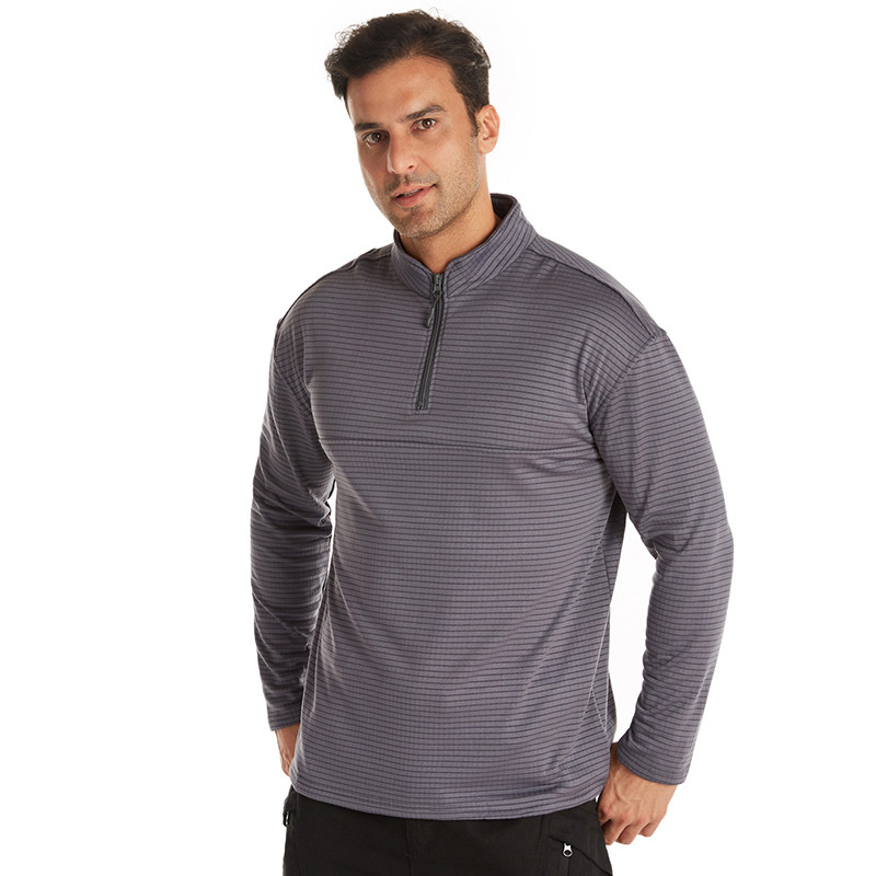 2022 m. Nauji vyriški „Polar Fleece“ „Tactical Thermal“ apatiniai kempingo drabužiai, viršutiniai vyriški stovintys apykaklės užtrauktukai, medžiokliniai marškinėliai su flisiniu pamušalu