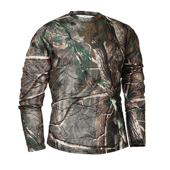 Нова есенна пролетна мъжка тактическа камуфлажна тениска с дълъг ръкав Masculina Бързосъхнеща военна армейска спортна ловна облекла на открито