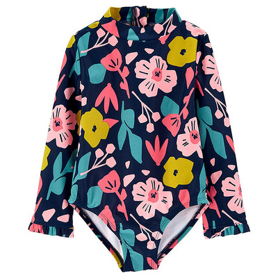 2023. aasta uus laste ujumistrikoo, pikkade varrukatega, ühes tükis päevitatud rannas päikesekaitsega ujumisriided, tüdrukute UV-kaitsega ujumistrikoo