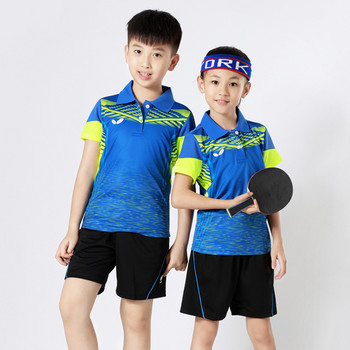 Тениска за момчета, момичета, тениска, лятна бързосъхнеща тениска на маса, детски тениски за бадминтон, състезание по бягане във фитнеса, спортни униформи