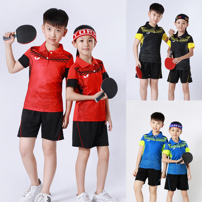 Тениска за момчета, момичета, тениска, лятна бързосъхнеща тениска на маса, детски тениски за бадминтон, състезание по бягане във фитнеса, спортни униформи