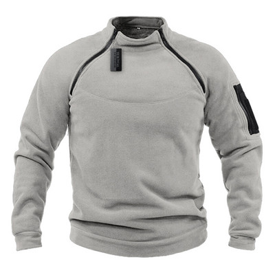 Ανδρικό τζάκετ εξωτερικού χώρου Τακτικά Ρούχα κυνηγιού Ζεστά φερμουάρ Fleece πουλόβερ Ανδρικό Ανοιξιάτικο Χειμερινό Παλτό Θερμικά Εσώρουχα