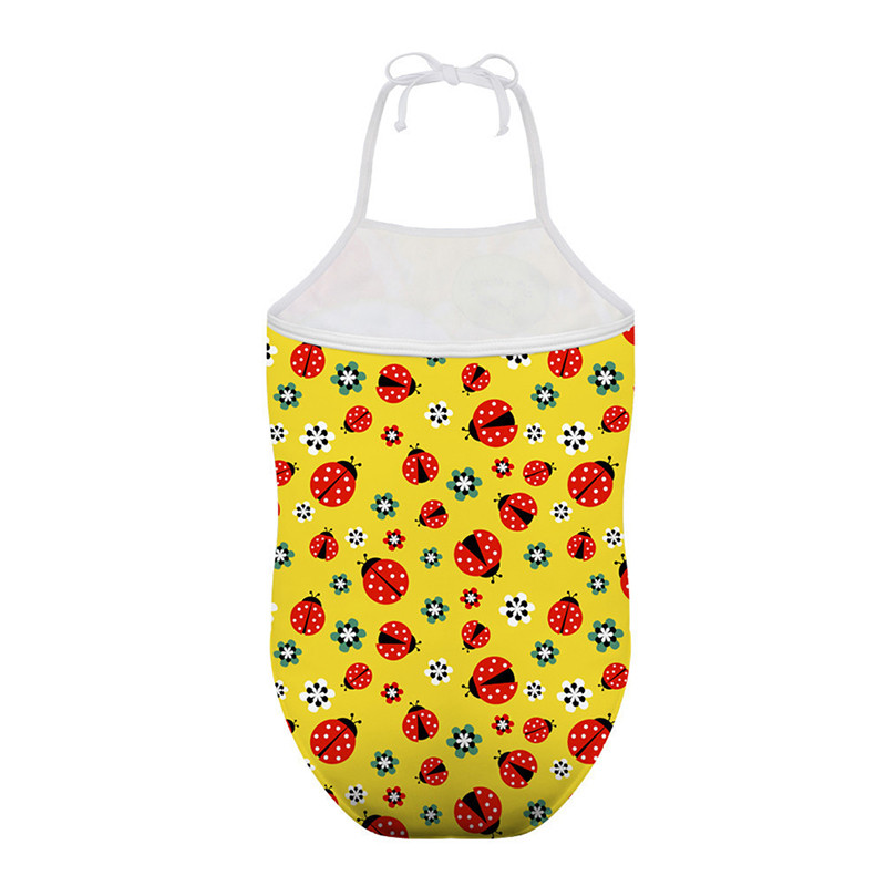 WANAYOU Baby Layettes apģērbam Ladybird Printed Baby Bikini Beach viengabalains bērnu peldkostīms bez piedurknēm Sling Kombinezons