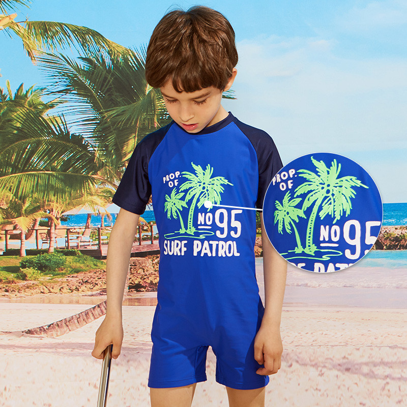 Bērnu peldkostīmi UPF50+ viengabala zēnu peldkostīmi bērnu peldkostīmi peldkostīmi zēniem no 3 līdz 14 gadiem