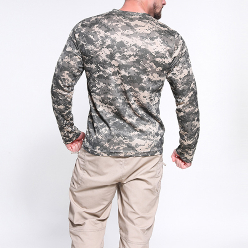 Taktiniai marškinėliai ilgomis rankovėmis, medžioklės pagrindo sluoksnis, vyriškas kamuo, lauko sportinis dviračių žygio apranga