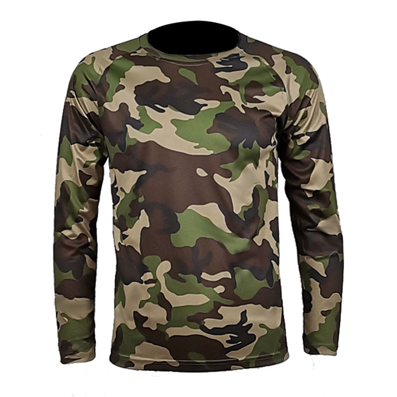 Taktiniai marškinėliai ilgomis rankovėmis, medžioklės pagrindo sluoksnis, vyriškas kamuo, lauko sportinis dviračių žygio apranga