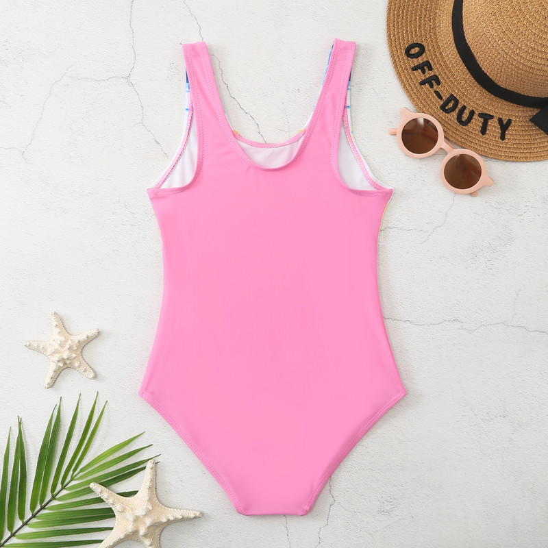 Bērnu meiteņu atlētisks viengabala peldkostīms sporta peldkostīmi treniņu peldkostīmi bērnu peldkostīms pusaudžu meitenēm Monokini