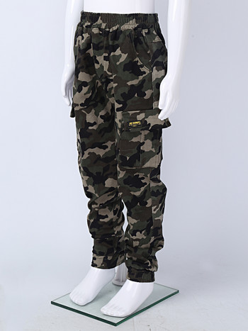 Спортни панталони за момчета Камуфлажни карго панталони Ежедневни модни хип-хоп детски панталони за младежи Тийнейджъри Момче Тренировка Детско спортно облекло