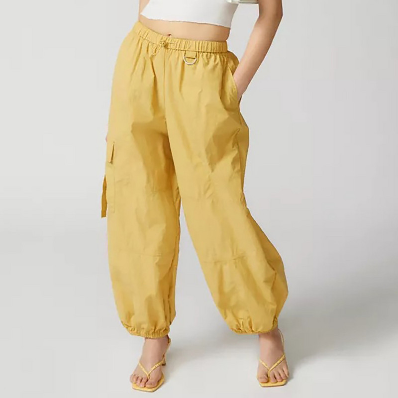 Teenager Girls Αλεξίπτωτο Παντελόνι Φαρδύ Cargo Παντελόνι Φαρδύ πόδι Παντελόνι ελαστικά ρούχα Γυναικεία βαμβακερά παντελόνια Petite