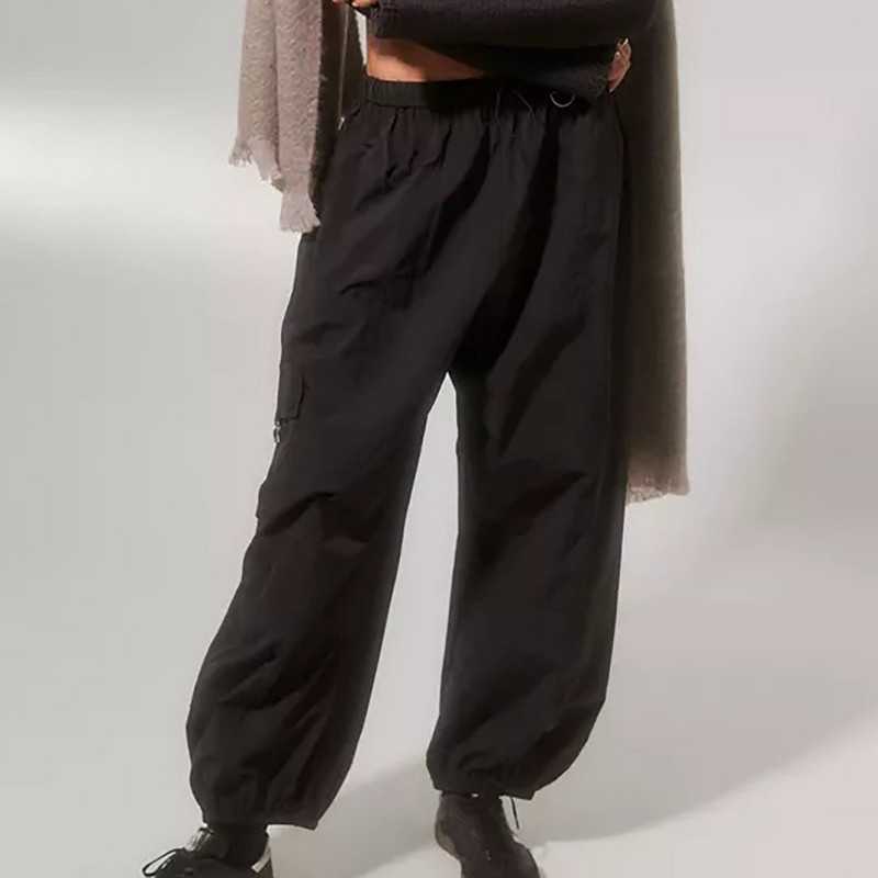 Teenager Girls Αλεξίπτωτο Παντελόνι Φαρδύ Cargo Παντελόνι Φαρδύ πόδι Παντελόνι ελαστικά ρούχα Γυναικεία βαμβακερά παντελόνια Petite