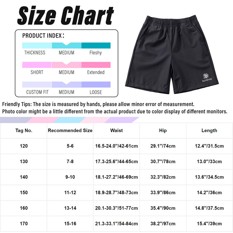 Παιδικά αγόρια που στεγνώνουν γρήγορα αθλητικά σορτς τένις τρέξιμο Camping αθλητικό κοντό παντελόνι με τσέπες για προπόνηση γυμναστικής ποδηλασία τρέξιμο