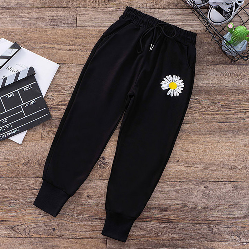 Παιδικά κορίτσια Άνοιξη Φθινόπωρο Αθλητικά Κολάν Γράμματα Ρίγες Χρυσάνθεμο Print Casual Παντελόνι Παιδικό Παντελόνι Φόρμα προπόνησης