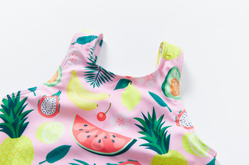 Μαγιό για κορίτσια 2-9 ετών One Piece Summer Fruit Swimwear 2021 New Pink Fruit Swimsuit Summer Beachwear for Children