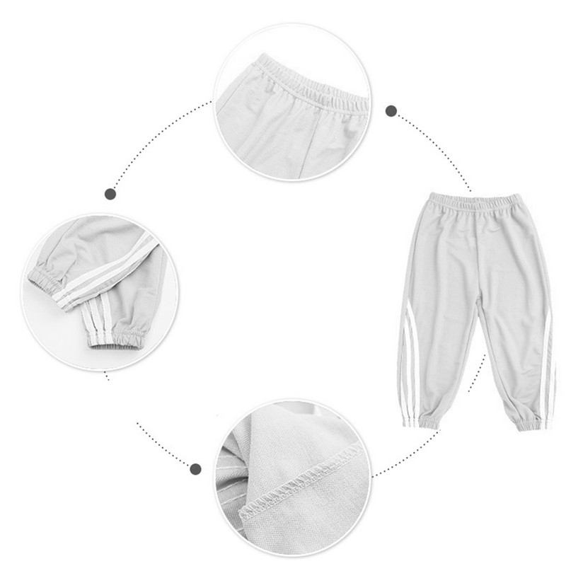 Παιδιά Κορίτσια Αγόρια Unisex Καλοκαιρινό Άνετο Παντελόνι Καθαρό Χρώμα Ρίγες Εκτύπωση Bloomers Παντελόνι Harem Casual Loose Παντελόνι Παντελόνι καθημερινής χρήσης