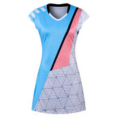 Tenisa krekli 2 vienā Sieviešu svārki ar T krekli Badmintona galda tenisa svārki Elpojoši pret noplūdes jogas golfa skriešanas svārki