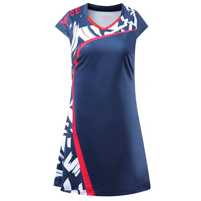 Tenisa krekli 2 vienā Sieviešu svārki ar T krekli Badmintona galda tenisa svārki Elpojoši pret noplūdes jogas golfa skriešanas svārki