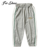 Bērni Meitenes Zēni Mīkstas Elpojošas Skriešanas Bikses Bērniem Sporta Bikses Elastīgas viduklis Patchwork Stripe Ikdienišķas Sporta Apakšbikses Bikses